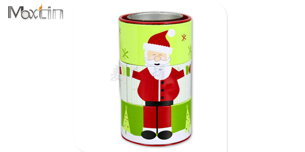 圓形圣誕老人禮品鐵罐 圓形圣誕老人禮品鐵罐